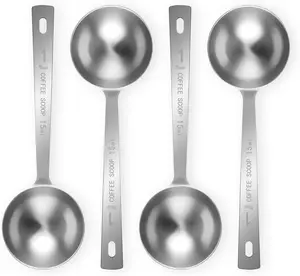 4Pcs Coffee Scoop Spoon - 1 Tablespoon 15ML Stainless Steel Long Handle Measuring Spoons for Ground