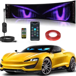 Evil Eye Flexible LED Display, Indoor Business Sign with Bluetooth App, Customizable Scrolling Text, Plastic Body, Custom Editor for Animations/Text/Graffiti (USB Charger Not Included) summergarden