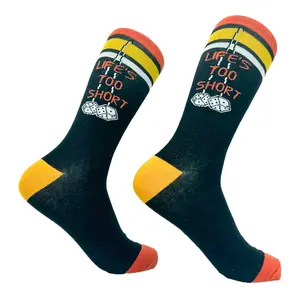Men's Lifes Too Short to Drive Boring Cars Socks Funny Fast Car Engine Lovers Footwear Funny Graphic Socks Comfortable Fitted Spandex Cotton