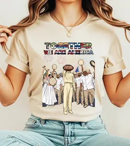 [Sale Up To 60%] Stylish Tom Together We Are America Shirt, American Football T-Shirt, We Are America Graphic Tee Latin Pride and Immigrant Support Gift