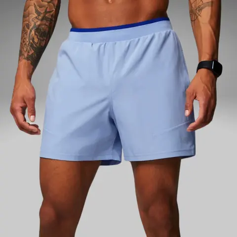 Fabletics Men's The Fundamental Lined Plain Shorts - 5in Inseam, Sweat-Wicking, Workout-Ready, Polyester Fabric, Pockets, Above-the-Knee Workout Bottoms