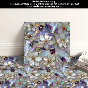 10 pieces of self-adhesive PVC floor stickers, thickened wear-resistant waterproof leather floor stickers, suitable for bedroom, kitchen, living room, balcony, bathroom and other floor decoration a, Tile Stickers, Home Decor