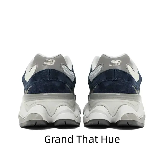 Navy Gray Two Tone Multi Layer Chunky Dad Sneakers Suede Mesh Splicing Upper Sculpted Segmented Cushion Midsole Non Slip Rubber Outsole Retro Neutral Street Style Daily Walking Shoes