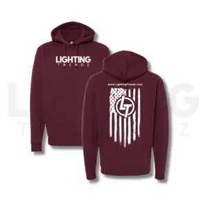 Lighting Trendz Large Maroon Hoodie