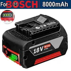 New For Bosch 18V 8.0Ah Lithium-Ion Battery Professional GBA BAT609 BAT620 BAT610