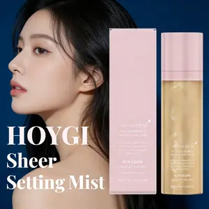 HOYGI Sheer Setting Mist, Lightweight Film-Forming Long-Lasting Makeup, Hyaluronic Acid & Polyglutamic Acid Moisturizing, Full Spectrum Sun Protection Refreshing Non-sticky, Makeup Finishing Spray