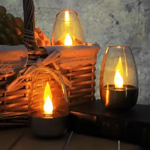 Solar Flameless Candle Light, Stainless Steel Warm Night Lamp, Outdoor Ip65 Waterproof LED Ambiance Light, Outdoor Decoration Light for Garden/camping/party/home Decor, Solar Lights Outdoor, Garden Lighting, Yard Lighting