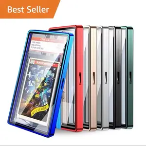 Best Seller PSA and CGC Magnetic Aluminum Slab Cases in Assorted Colors for Collectible Trading Cards