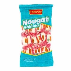 Diana Nougat Vainilla Pack of 3 Soft Candies Vanilla Flavor with Gummies 5.61oz  Authentic Flavors Snack from Guatemala
