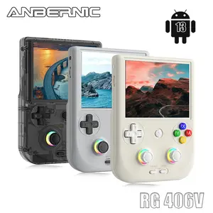 ANBERNIC RG406V Handheld Game Console 4-inch IPS Multi-touch Screen RG 406V Retro Game Console Android 13 Unisoc T820 64-bit Game Player 5500mAh RGB lighting Retro Gaming Protection
