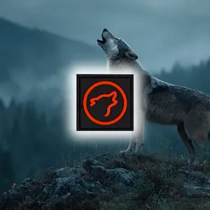 Wolf Head Logo Black/Red Wolf Head Logo Black/Red