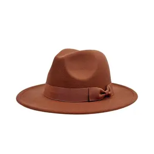 OIDEA Unisex Wide-Brimmed Cotton Fedora Hat - Vintage Panama-Style Jazz Vintage Fashion Hat with Satin Bow-Band, Lightweight Breathable for Casual, Business Use, Polished Look,summervibes Premium Headwear Adjustable Stylish Hat