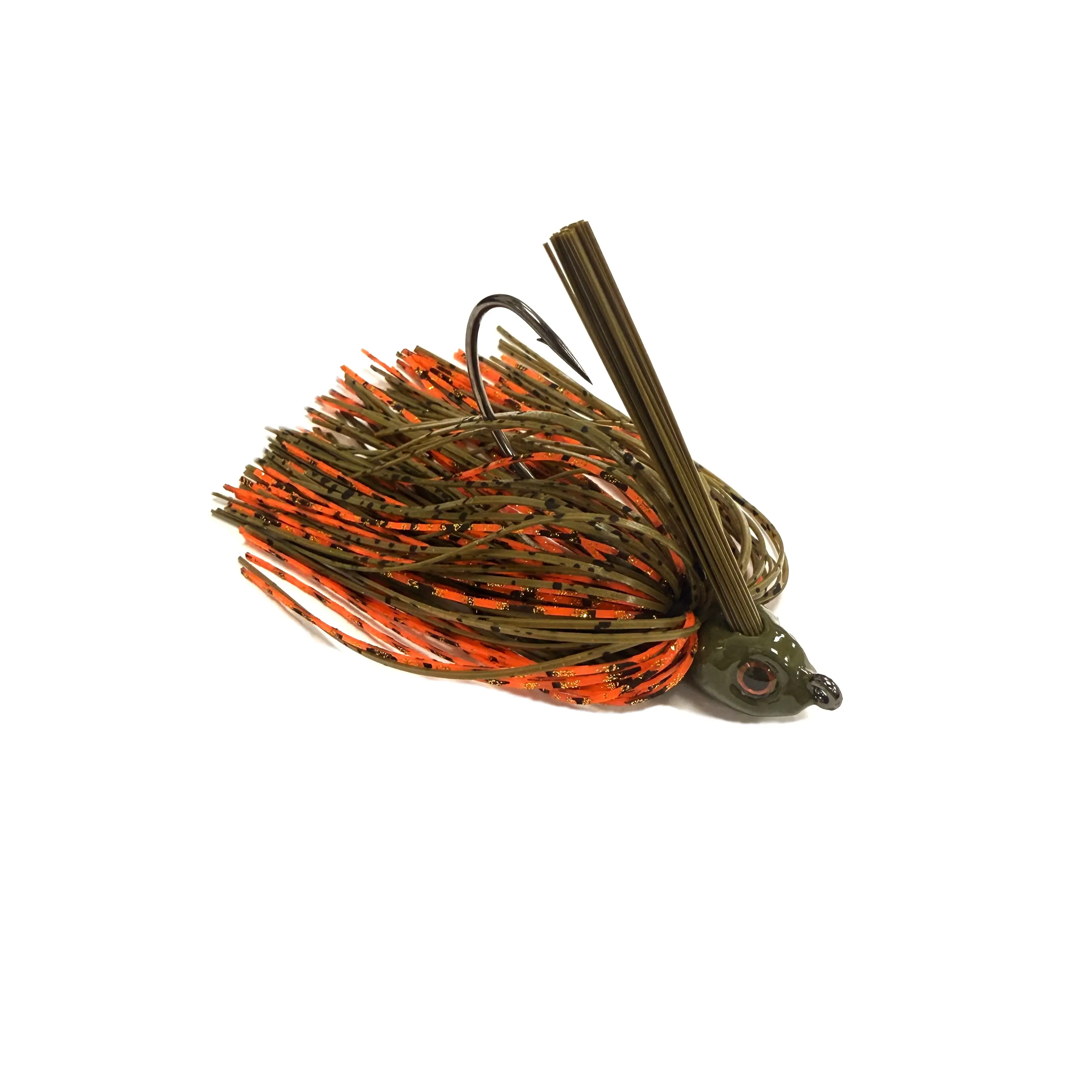 Prairie State Custom Baits Swim Jig - 1/4oz & 3/8oz Artificial Fishing Lure for Bass Fishing, Ultra-Sharp Hook, Weed Guard, Hand-Tied Skirt for Enhanced Catchability