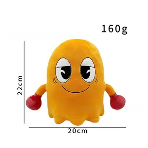 New Plush Toy PAC-MAN Soft Stuffed Figure with Iconic Characters for Kids and Adults Game Peripheral Creative Gift
