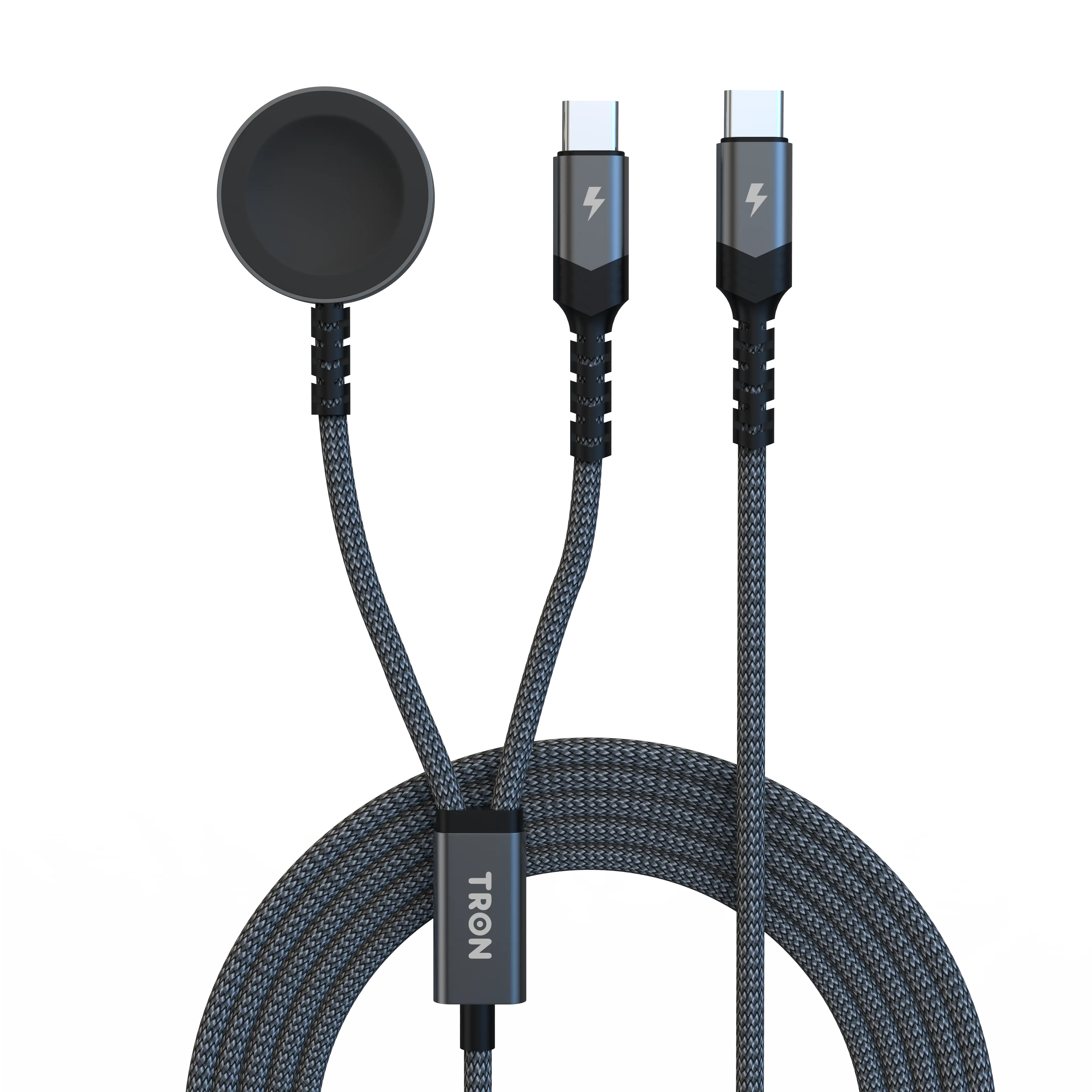 2-in-1 USB-C iPhone & Apple Watch Braided Charging Cable | 4FT