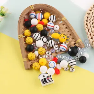 3D Animal Design Silicone Beads, 31pcs/set DIY Beading Kit, DIY Jewelry Making Supplies for Bracelet Necklace Earrings Pendant