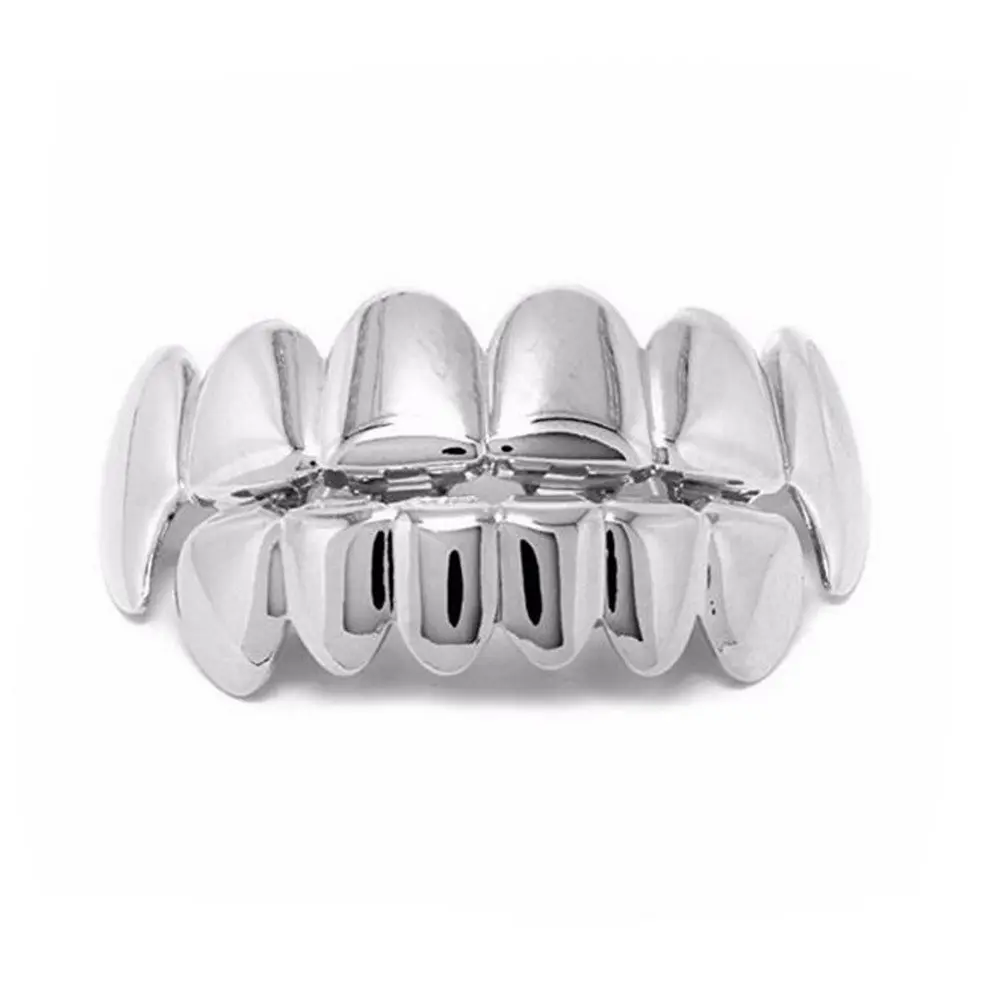 Cross-border European and American popular HIPHOP hip-hop grillz, fangs, teeth, TeethGrillz, real gold electroplated tooth accessories