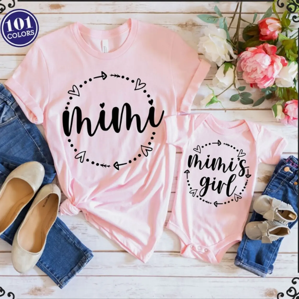 Mimi's Girl Matching Shirt, Grandma Gift, Matching Mommy & Daughter Shirts, Family Trip Shirts