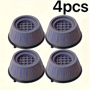 4-piece washing machine anti-vibration pads - shock absorption and noise reduction, made of 100% durable plastic material, stabilize the washing machine support, reduce vibration and noise, waterproof, anti-slip and shock-absorbing, heightening design, si