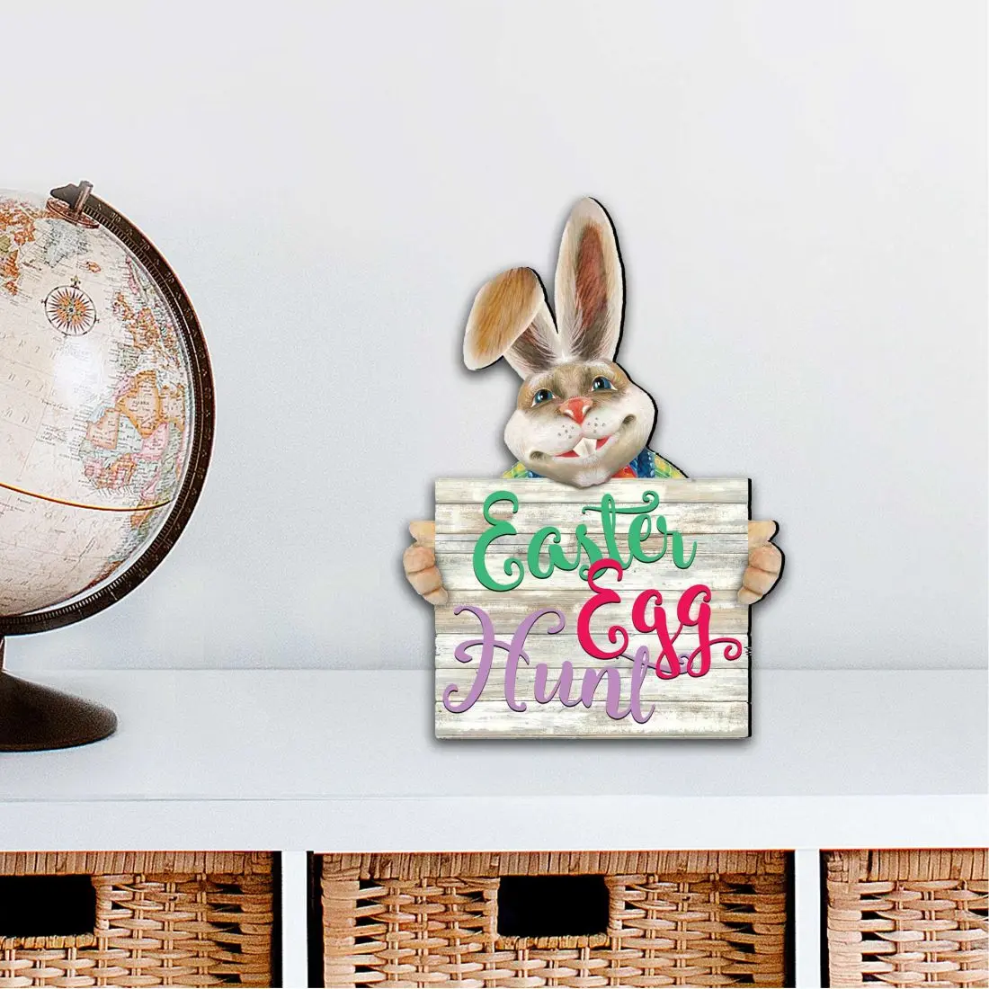 Designocracy 8154423-2M 12 x 9 in. Bunny Easter Outdoor Decor Large Ornaments