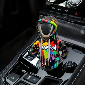 Jdm Car Interior Gear Shift Knob Cover, Champion Victory Graffiti Design, Anti-Dust Protective Sleeve, Small Sweatshirt Style