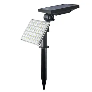 Solar Spot Lights Outdoor, 3 Modes Solar Landscape Spotlights, Adjustable Solar Powered Security Lights, IP65 Waterproof Wall Lights