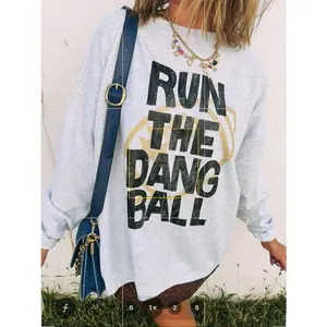 [Sale off up to 50%] Run the ball sweatshirt - ash