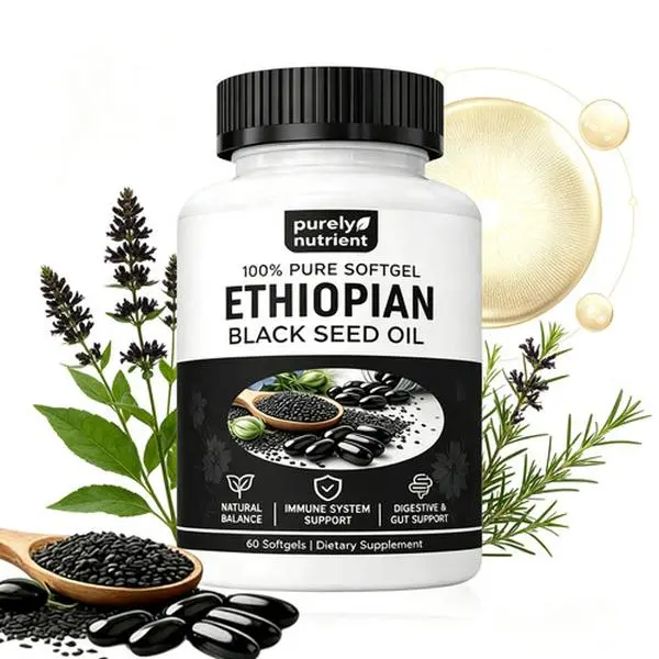 NEW Purely Nutrient Ethiopian Black Seed Oil Softgels 4.64% Thymoquinone NEW Purely Nutrient Ethiopian Black Seed Oil Softgels 4.64% Thymoquinone