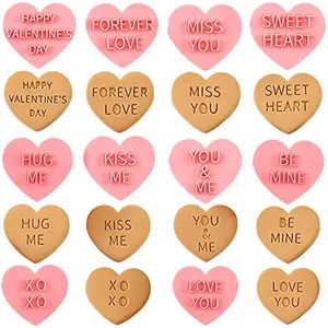 Mini Heart Shaped Plastic Cookie Cutter Set - 10 Pieces Elegant Biscuit Pastry Cutters for Creative Baking and Dessert Decorating