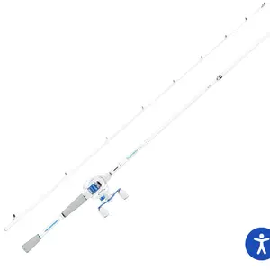 Kast king blue and white 7 foot bait caster