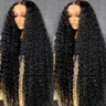 BLING HAIR Female 13x6/13x4 HD Lace Front Deep Wave Human Hair Wig, 180% Density Brazilian Remy, Pre-Plucked Hairline, Heat Resistant, 36-40in, Adjustable Strap, 13x6 Wig Extensions, Deep Wave Wig, 13X6 Human Hair Wig,sohochic