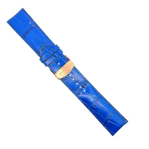 Rayalty 24mm Blue Genuine Leather Watch Band