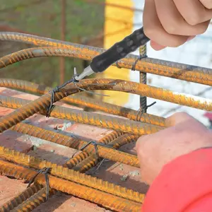 Automatic Rebar Wire Twister Tool, Updated Model, Reinforced Spring, Improved Recoil and Reload Action, Ergonomic Rubber Handle, Construction Tools