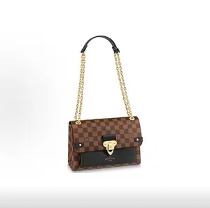 Pre-owned Louis Vuitton Vavin PM Monogram Canvas Leather Black Top Handle Shoulder Crossbody Bag