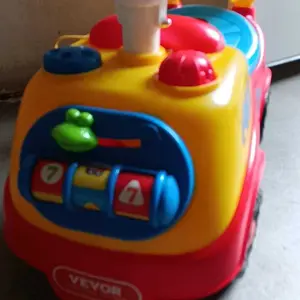 VEVOR Ride On Push Car for Toddlers, Ages 1-3, Ride Racer, Sit to Stand Toddler Ride On Toy, Classic Kids Ride On Car with Music Steering Wheel, Horn & Under Seat Storage, Ride On Toy for Boys Girls