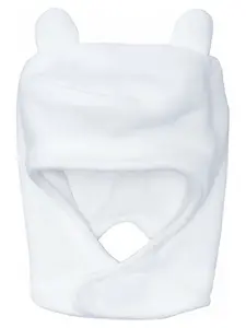 White Anime Cosplay Hat Bunny Ears Costume Cap Fantasy Explorer Dress-Up Accessory for Halloween Christmas Easter Gift