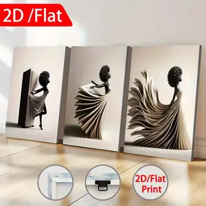 2D flat print, framed canvas paintings and posters, ready to hang, Christmas/Halloween, artistic patterns blending characters with books, home decoration, wall art, room decoration, high-definition printing, holiday gifts, bedroom, dining room, office dec