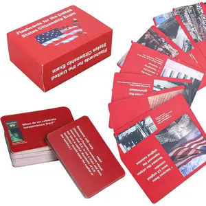 US Citizenship Test Flash Cards 2025, Cards for Citizenship with 100 Questions, Citizenship Cards 2025 in English and Spanish, Naturalization Study Guide with 100 Questions Answers