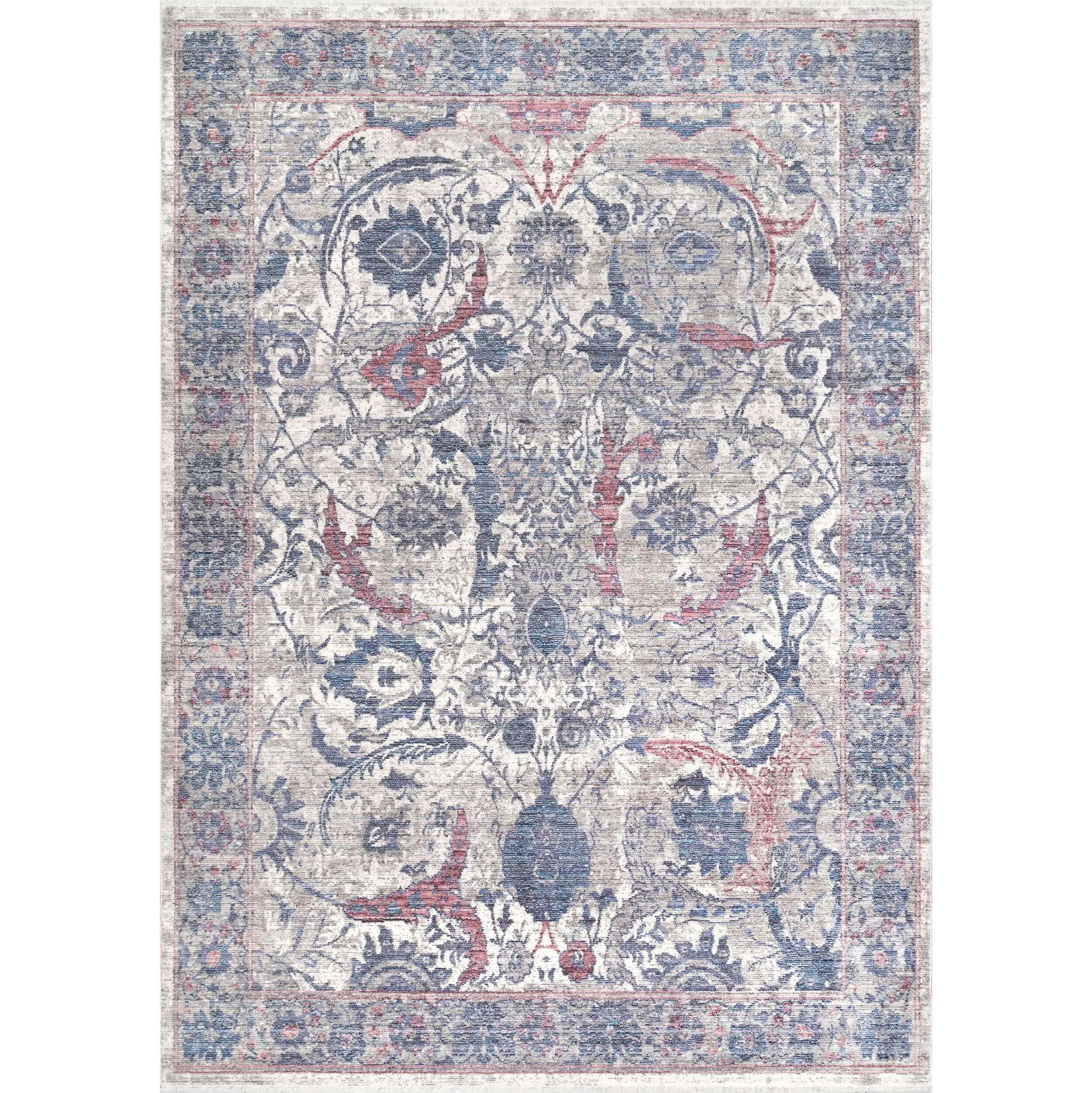 Vintage Sonia Persian Fringe Decorative Area Rug, Home Decor Rug for Living Room
