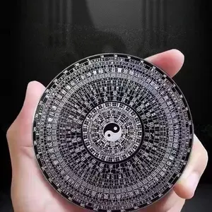 Ancient style fingertip gyro feng shui twelve zodiac compass