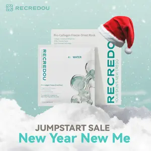 RECREDOU Pro-Collagen Freeze-Dried Mask Living Energy COLLAGEN Soothing Strengthens PDRN Promote Repairing Cryo-Preserved Technology 5 Masks Comfort Repair Skin Skincare