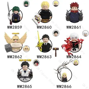 WM6202 HOT Anime Cartoon Building Blocks Action Figures Gojo Satoru Ryomen Sukuna Itadori Yuji Mai Todo Hana Maki Sukuna Bricks