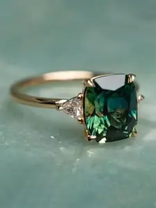 1 PC Gorgeous Cubic Zirconia Statement Ring For Women For Wedding Engagement Party Jewelry Valentine's Day Gift