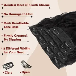 Balayage Hair Weave for Party Hairstyle,Colorful Clip Ins Quick Weave Core Bundles -4-Piece & 1-Piece No Hidden Fixed Wires Heat Resistant Synthetic Hair Extension,Heat Safe for Curling/Straightening, Stylable, Quick Outing Ready， Add Volume, Silky Soft