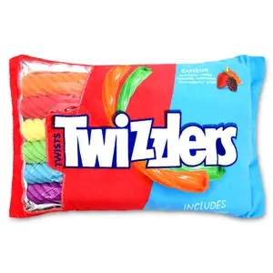 Iscream Rainbow Twizzlers Packaging Plush - Includes Colorful Twists in a Fun Pack Design