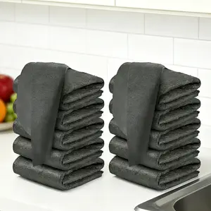 12PC Magic Cloth Set Thickened Microfiber, Lint & Streak Free for Glass, Mirror, Car – Reusable & Absorbent