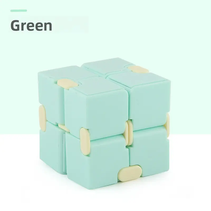 Macaron Infinity Cube Fidget Toy Fidget Cubes Creative Flip Infinite Cube Stress Relief Fidgeting Fidgets Puzzle Toy for Adults Kids