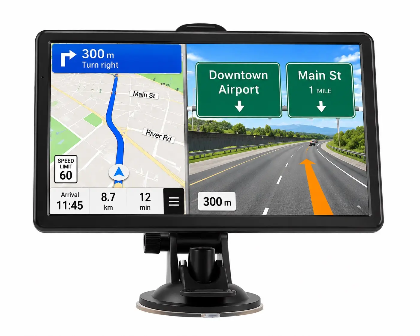 GPS Navigator for Car Truck Bus RV Drivers, 10" inch Navigation with 2026 Offline Map Free Lifetime Maps Updates,Real Voice Guidance, Speed and Red Light Warning, Vehicle GPS Satellite Navigation System New Updates