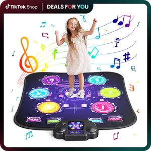 Merach Dance Mat Bluetooth Electronic Dance Pad with Light-up 6-Button 8-Button Built-in Music Dance Game Toy Gift for Kids Girls Boys 3-12 Years Old, TikTokShopBlackFriday