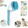 2026 New Universal 2-in-1 Pet Bathing Deshedding Brush - Ergonomic Handle, Plastic Body, Built-in Shampoo Dispensing, 8in×3in×4in Massage Aid, Reduces Shedding, Boosts Blood Circulation for Dogs (Home Supplies)